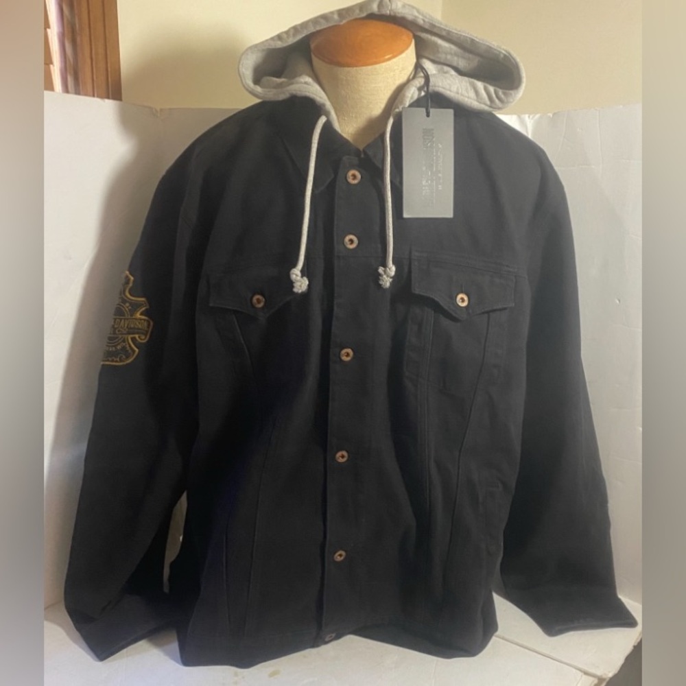 Harley Davidson Mens 2XL Hooded Jacket New With Tags